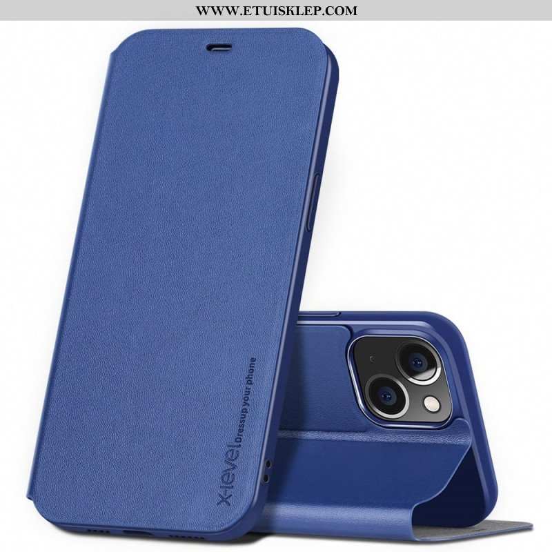 Etui Na Telefon do iPhone 14 Etui Folio Poziom X Ze Sztucznej Skóry